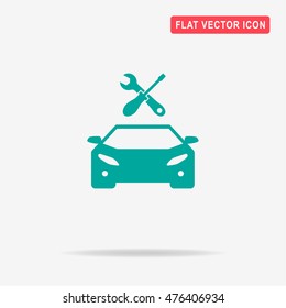 Auto service icon. Vector concept illustration for design.