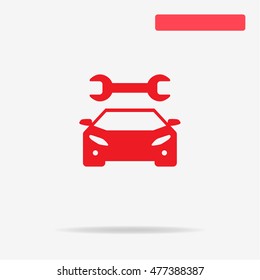 Auto service icon. Vector concept illustration for design.