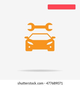 Auto service icon. Vector concept illustration for design.