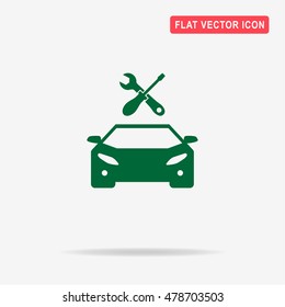 Auto service icon. Vector concept illustration for design.