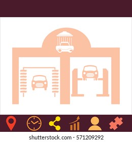 Auto service  icon. Vector design.