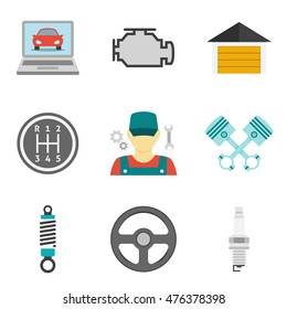 Auto Service Icons Flat vol 2