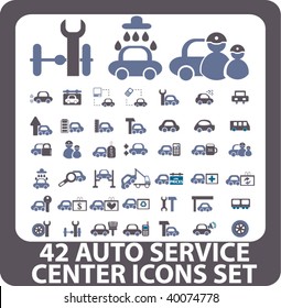 auto service icons. vector