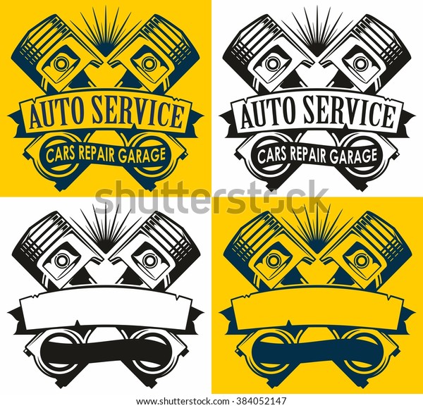 Auto Service Logo Stock Vector (Royalty Free) 384052147