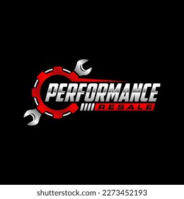 auto service logo design template