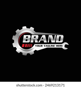 auto service logo design vector template