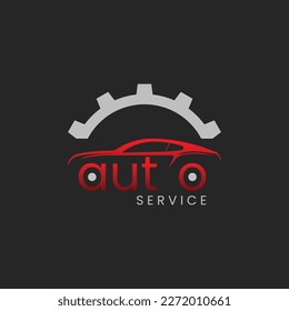 Auto Service logo, simple and modern.