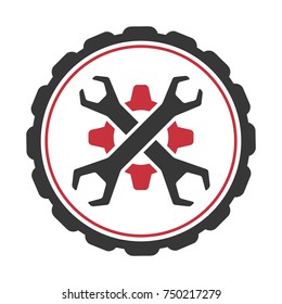 Auto service logo template.