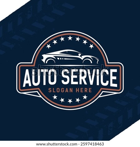 Auto service logo vector design