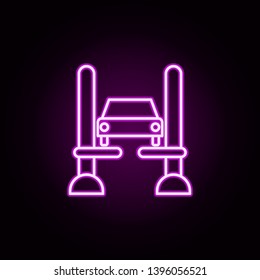 auto service neon icon. Elements of auto workshop set. Simple icon for websites, web design, mobile app, info graphics