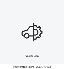 Auto service, auto repair vector icon. Premium quality.