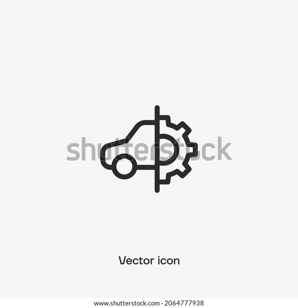 Auto\
service, auto repair vector icon. Premium\
quality.