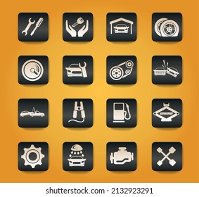 Auto Service simply symbol for web icons and user interface