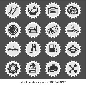 Auto Service simply symbol for web icons and user interface