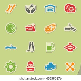 Auto Service simply symbol for web icons and user interface