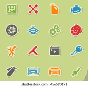 Auto Service simply symbol for web icons and user interface