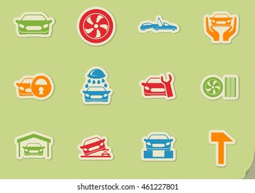 Auto Service simply symbol for web icons and user interface