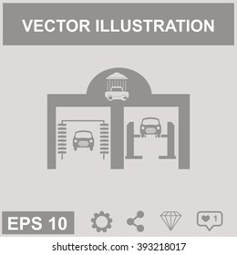 Auto service vector icon.