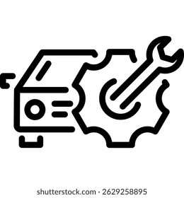 Auto Service Vector Web Icon