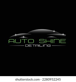 Auto shine logo design template vector