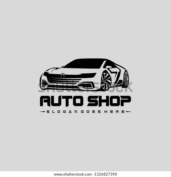 Auto Shop Car Logo -
Vector