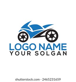 auto shop logo vector. motorcycle logo concept Motorsport Logo Vector