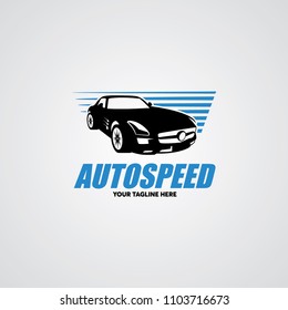 Auto Speed Car Logo Design Template