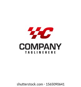 Auto speed letter C logo template vector illustration