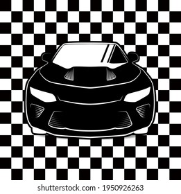 Auto sport car logo design. Vehicle icon silhouette vector