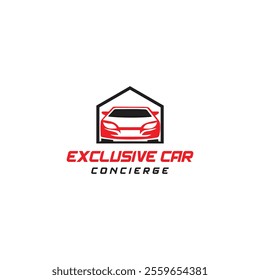 Auto sports car logo. Motor vehicle silhouette emblem