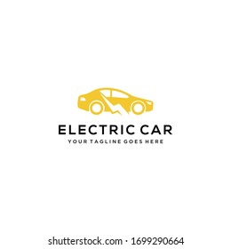 Estilo automático camión logotipo eléctrico diseño icono silueta ilustración vectorial