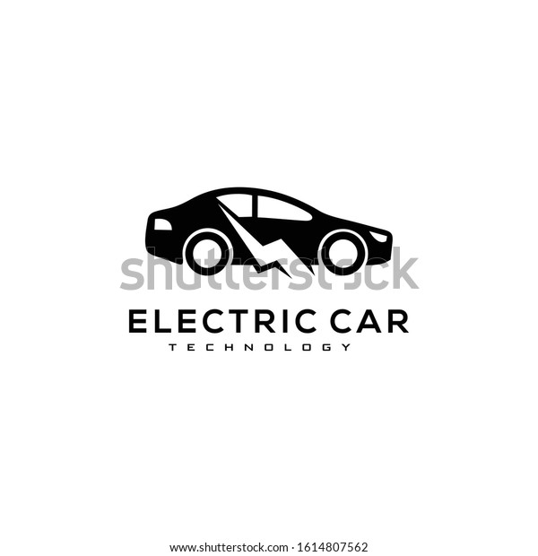 Auto style car electric logo design icon\
silhouette Vector\
illustration