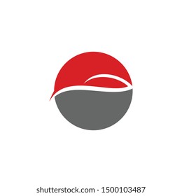 Auto style car logo design with concept sports vehicle icon silhouette