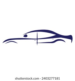 Auto style car logo design Vector Illustration