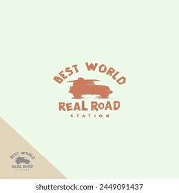 Auto style car logo design with concept vintage