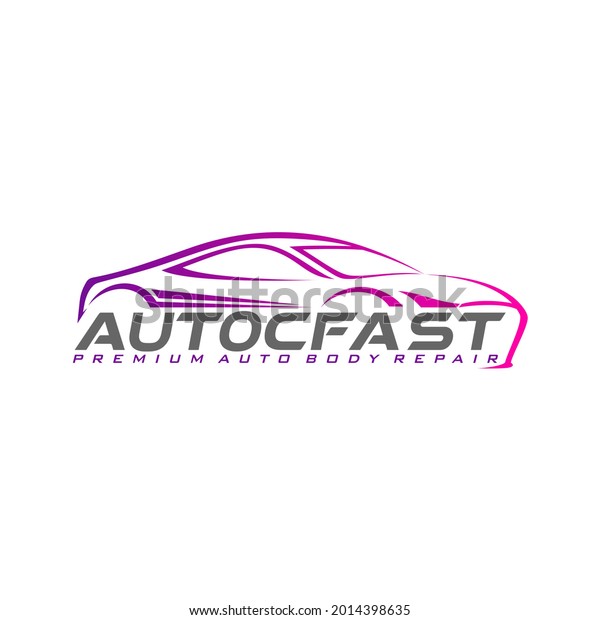 Auto style\
car logo design Car, auto, automotive logo template. Car logo in\
simple line graphic design template\
vector