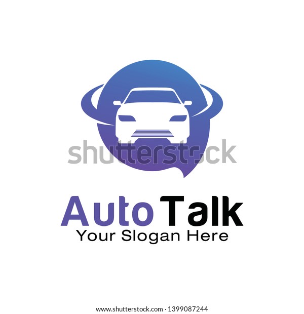 Auto Talk logo design\
template