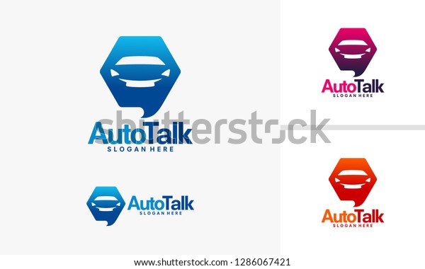 Auto\
Talk logo designs, Car part logo template\
vector,