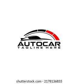 Auto Team Racing Club Car Repair Service Template Logo Vector