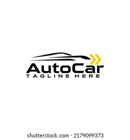 Auto Team Racing Club Car Repair Service Template Logo Vector svg