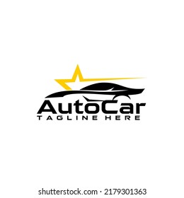 Auto Team Racing Club Car Repair Service Template Logo Vector