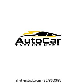 Auto Team Racing Club Car Repair Service Template Logo Vector