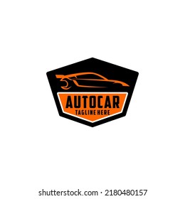 Auto Team Racing Club Car Repair Service Template Logo Vector