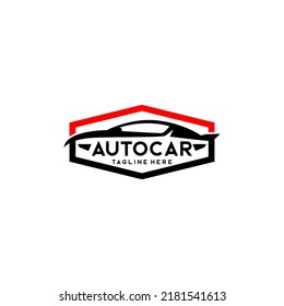 Auto Team Racing Club Car Repair Service Template Logo Vector