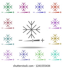 auto temperature icon. Elements of auto workshop in multi color style icons. Simple icon for websites, web design, mobile app, info graphics on white background