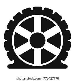 Auto tire icon. Simple illustration of auto tire vector icon for web