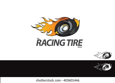 Auto Tire Swoosh Abstract Symbol Branding Design ElementTemplate