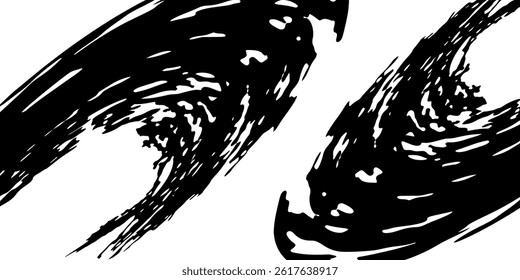 Auto tire tread grunge circle frames set. Car and motorcycle tire pattern, wheel tyre tread track. Black tyre round border. Vector illustration