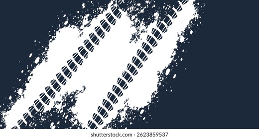 Auto tire tread grunge element. Car and motorcycle tire pattern, wheel tyre tread track. Black tyre print. Vector illustration isolated on white background.	
