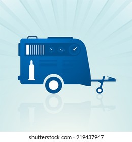 auto trailer with compressor